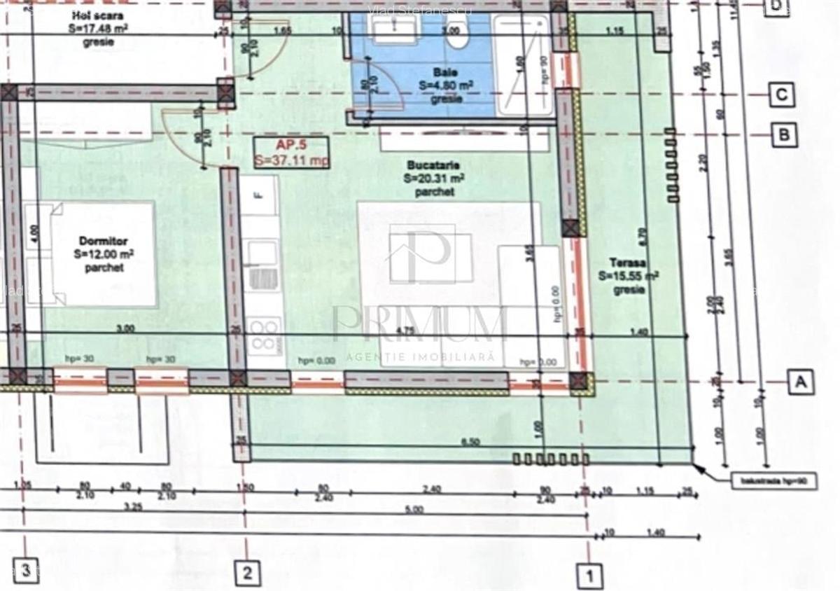 BRAYTIM - 2 Camere - Etajul 1 - Terasa 16mp - 5