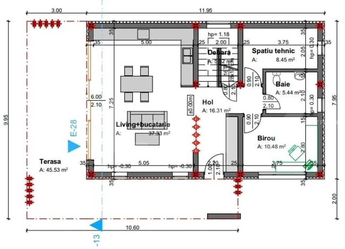 Oferta! Casa semifinisata, cu priveliste, 750 mp teren, Salicea - 7
