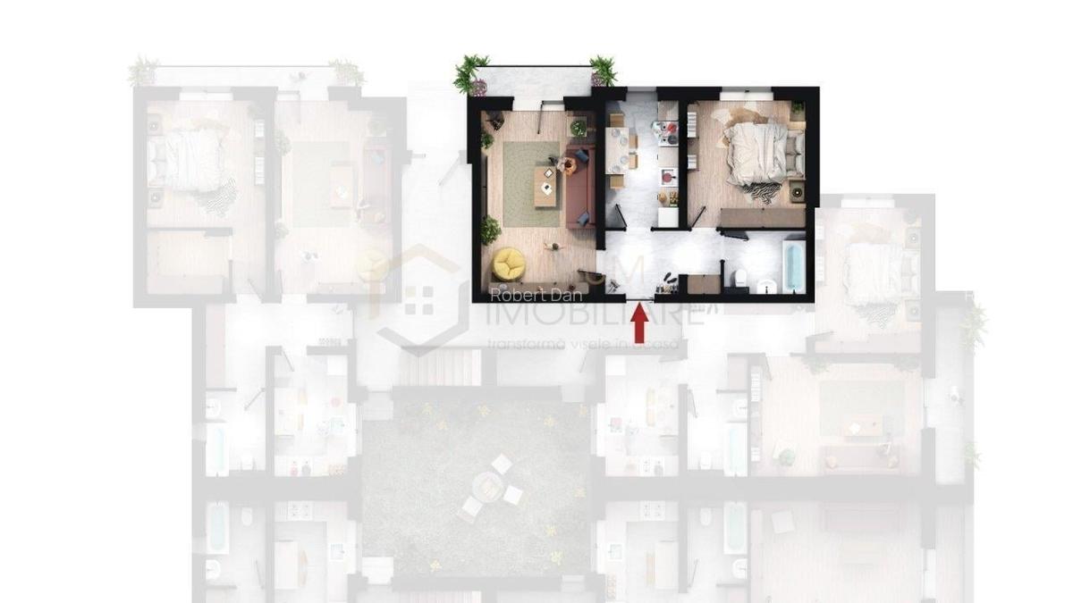 GIROC- 2 CAMERE BLOC NOU , DECOMANDAT, LOC DE PARCARE, OPORTUNITATE INVESTITIE - 4