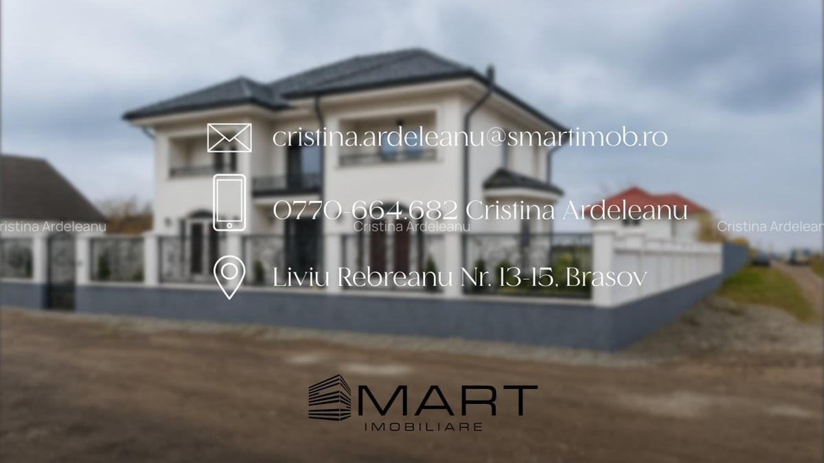 Casa moderna 5 camere, 240 mp + 500mp teren zona Harman - 9