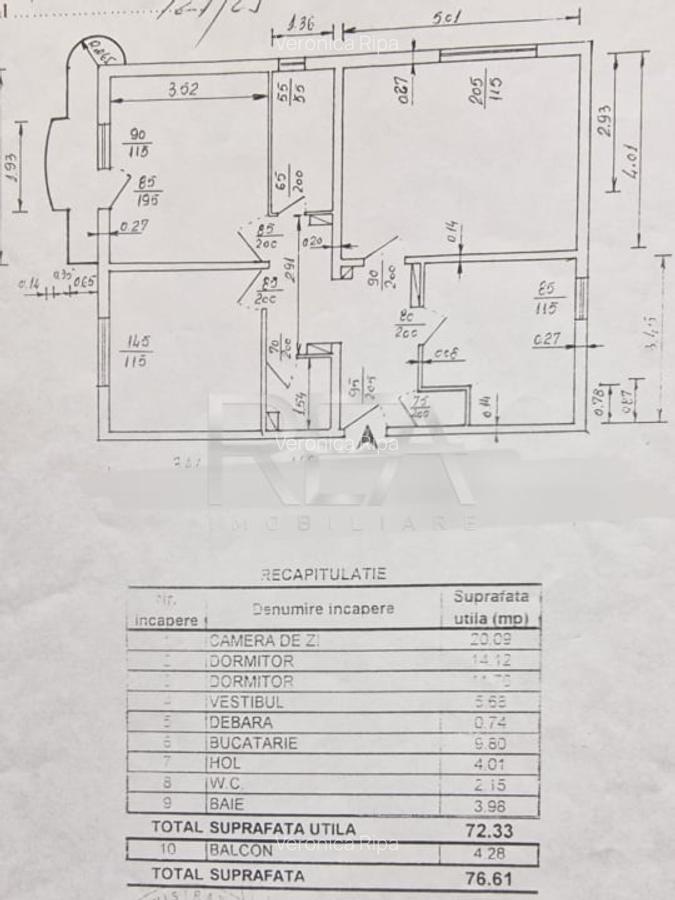 3 camere, decomandat, hol tip H- Calea 13 Septembrie, Sebastian - 1