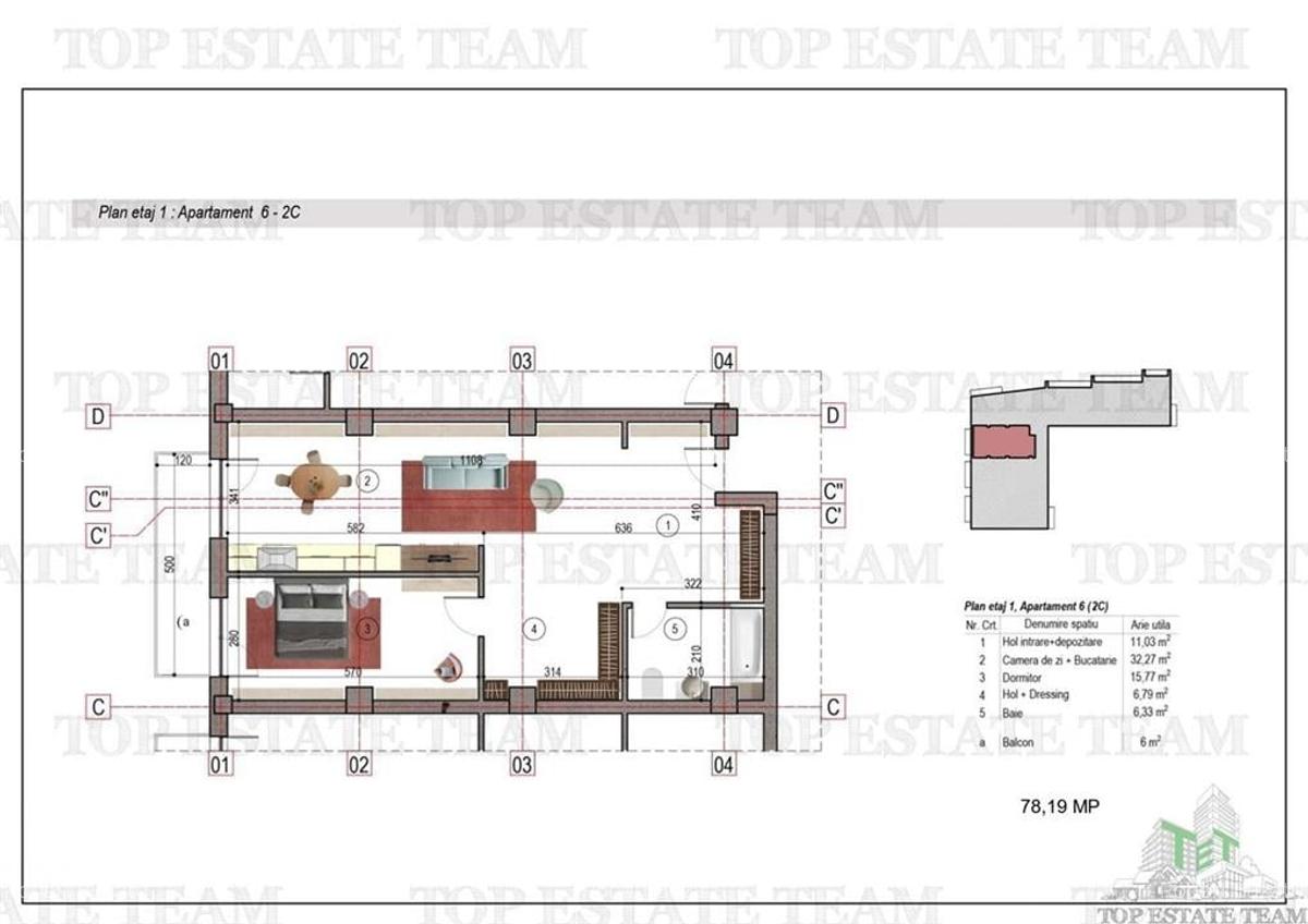 Apartament 2 camere bloc nou metrou 1 Decembrie 1918 - 2