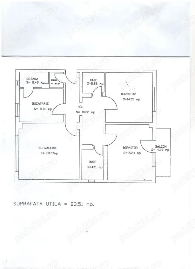 Vand apartament 3 camere decomandat, 85 mp, etaj 1 din 4, Mun. Calarasi, Cartier Mircea Voda - 2 Vand apartament 3 camere decomandat, 85 mp, etaj 1 din 4, Mun. Calarasi, Cartier Mircea Voda - 2