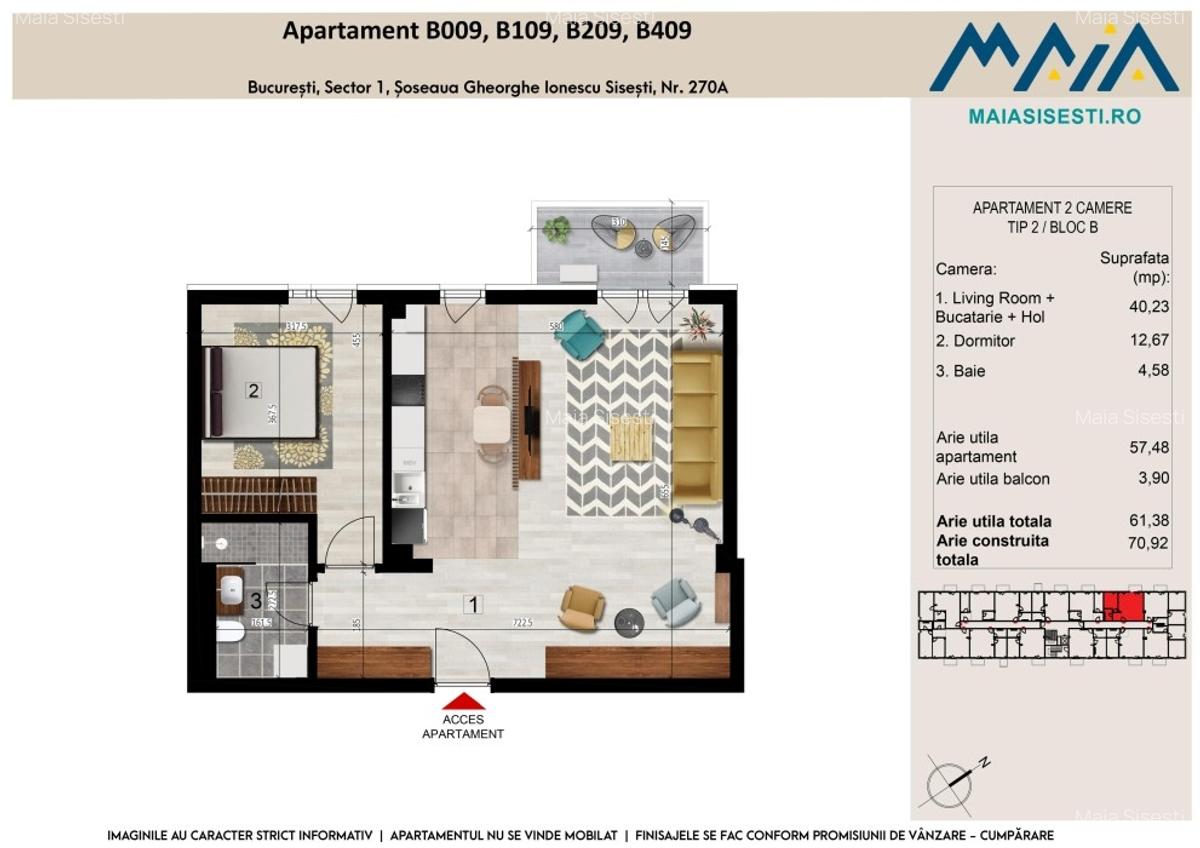 2 CAMERE | FINISAJE PREMIUM | SISESTI | SECTOR 1 BUCURESTI | METROU - 2