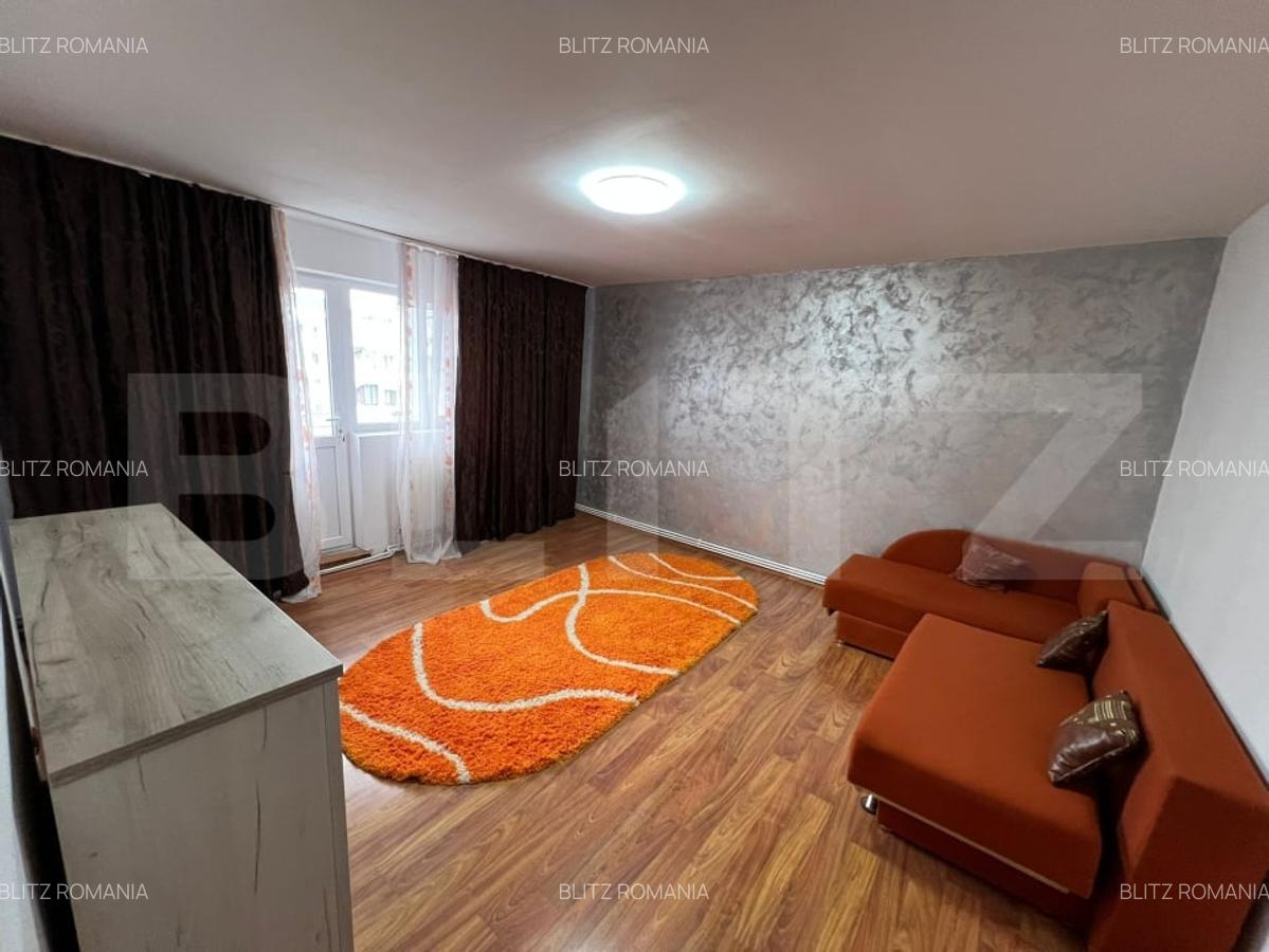 Apartament spatios cu 4 camere, 76 mp, complet mobilat si utilat, zona 9 Mai - 1