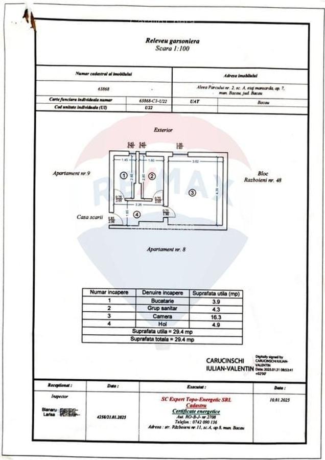 Garsoniera de vanzare in zona ultracentrala Bacau - 8 Garsoniera de vanzare in zona ultracentrala Bacau - 8