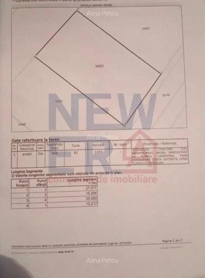 De Vanzare Teren 400 mp cu Autorizatie de contructie Adunatii Copaceni Giurgiu - 12