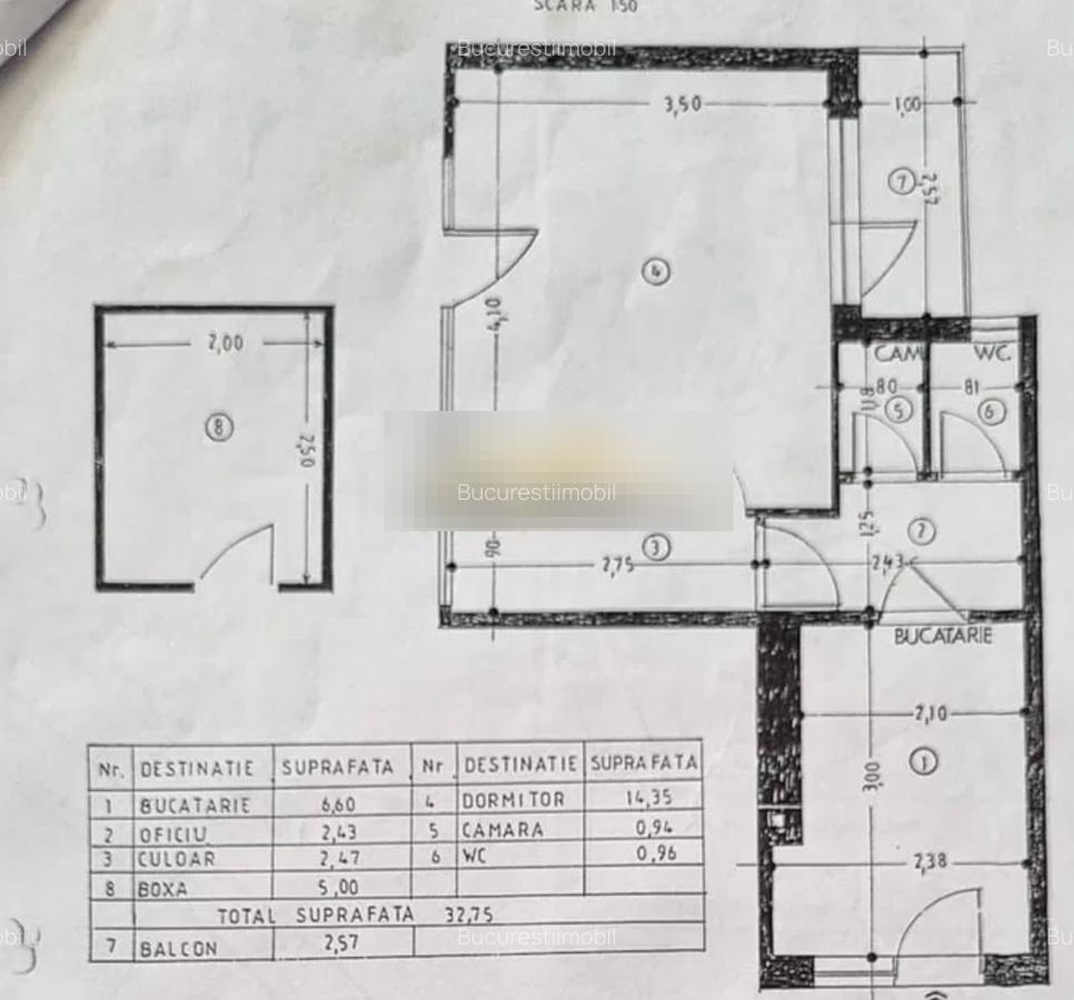 MT739 - For Sale – 1-Room Cismigiu Park - Disaster Project 24 sqr m - 2