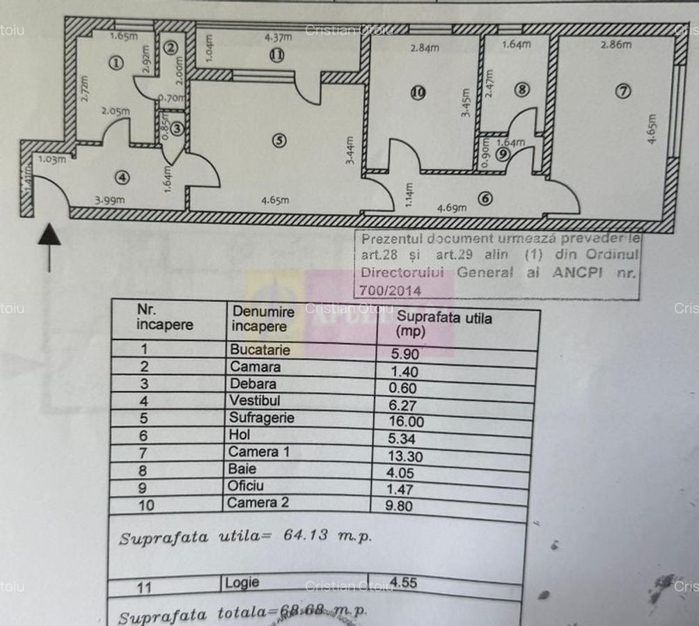 Apartament 3 camere 69mp zona Alexandru Obregia-Brancoveanu - 23