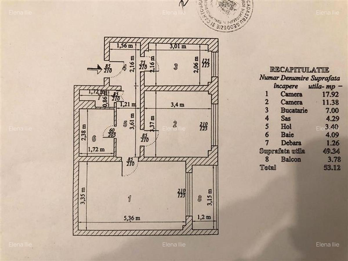 Teiul Doamnei, apartament 2 camere decom parter bloc 1982 - 1