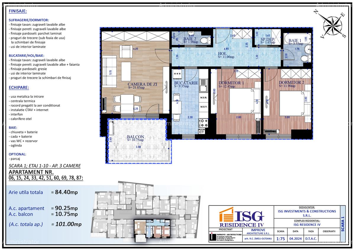 Unirii-Parcul Carol- ISG Residence IV- decomandat, constructie 2026 - 1 Unirii-Parcul Carol- ISG Residence IV- decomandat, constructie 2026 - 1
