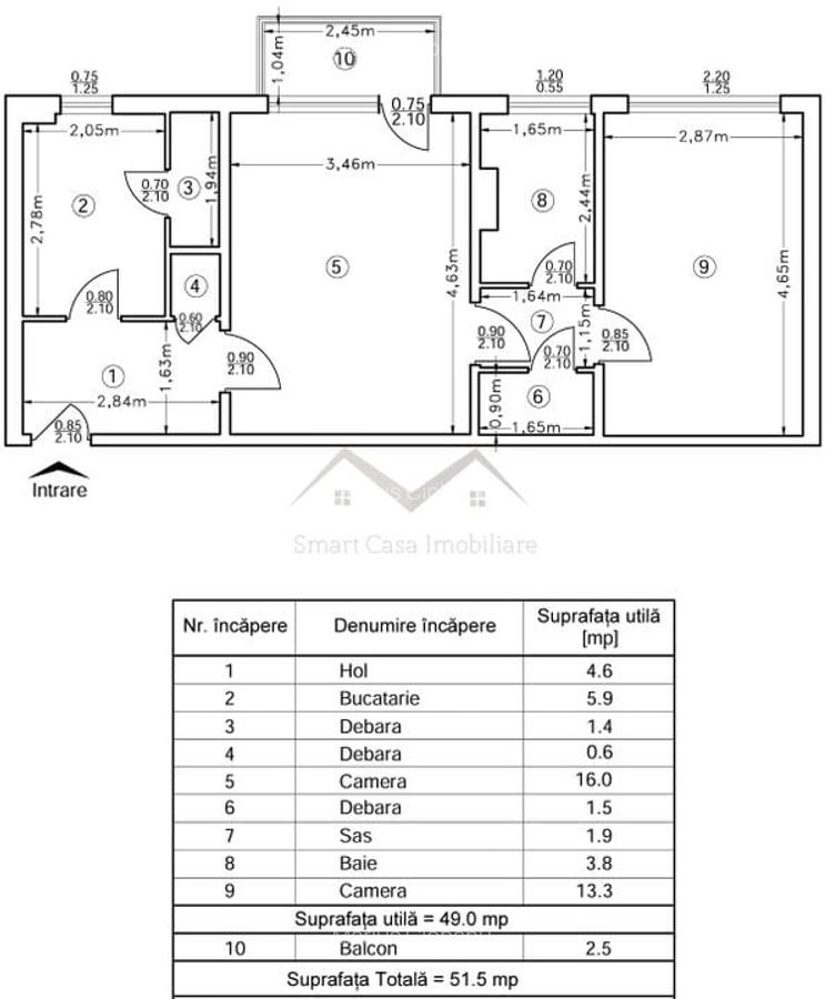 Apartament 2 camere Cantemir - 8