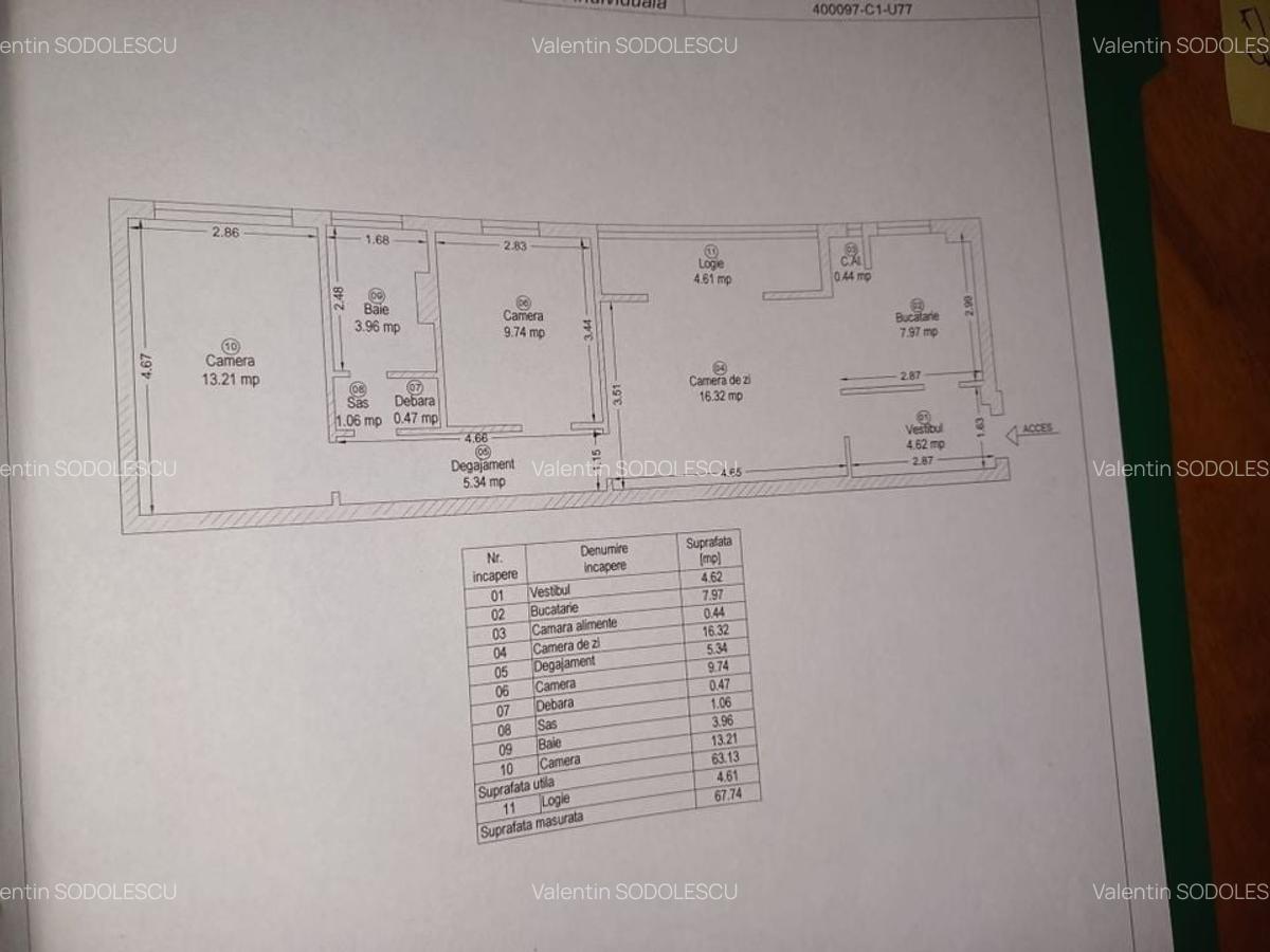 Apartament cu 3 camere semidecomandat în Circumvalațiunii - 4