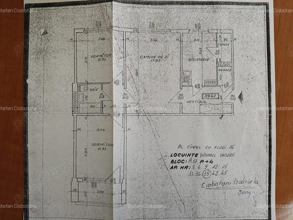 Apartament 3 camere, 65 mp, Drumul Taberei Aleea Campul cu Flori, etaj 2 din 4, Sector 6 - 10