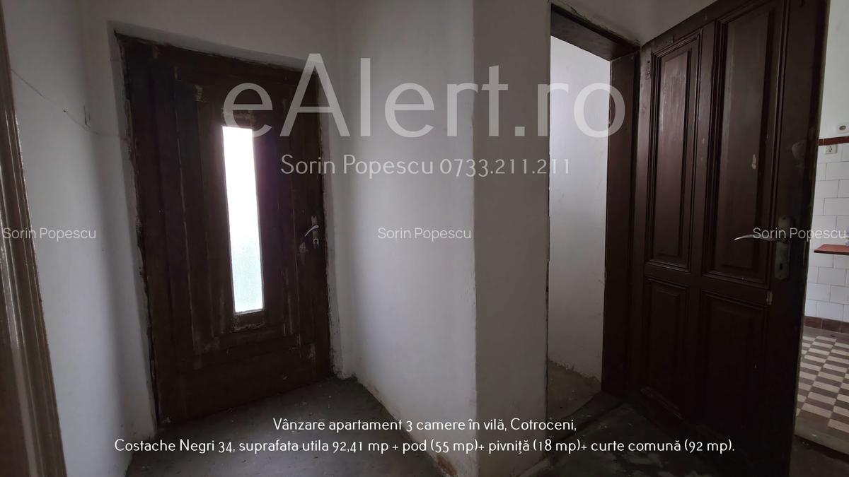 Apartament cu 3 camere în vilă, Cotroceni – Costache Negri 34 - 36