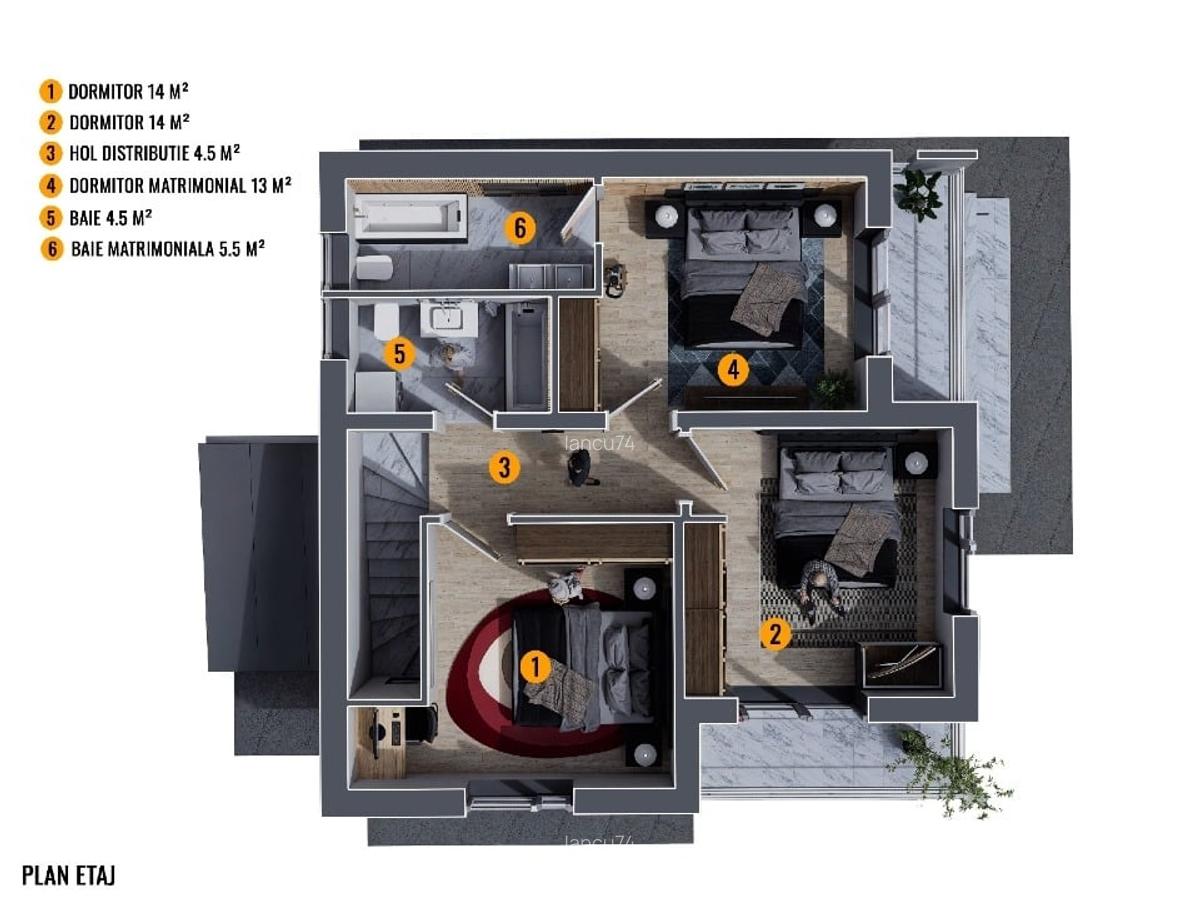 Casa 4 camere SmartEnergy complex centru Chiajna - 14