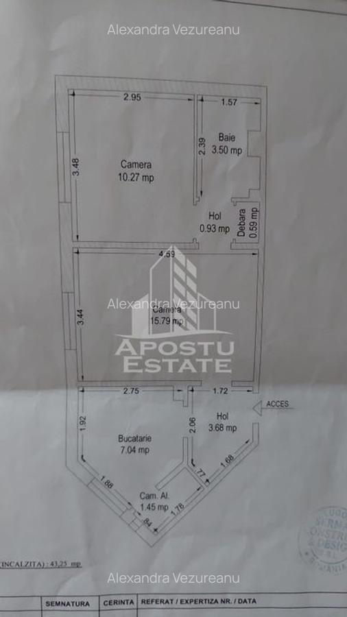 Apartament cu 2 camere, semidecomandat, zona Dambovita - 6
