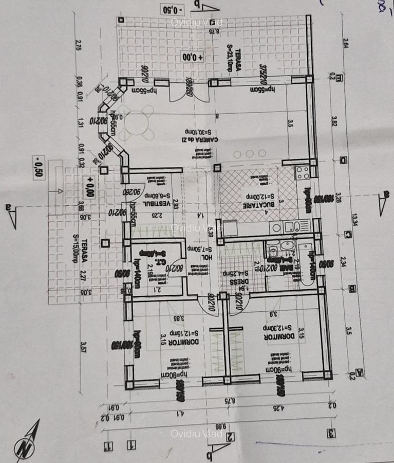 FARA COMISIOANE in Gulia vatra Satului la drum asfaltat casa 4 camere 2 bai P+M - 34