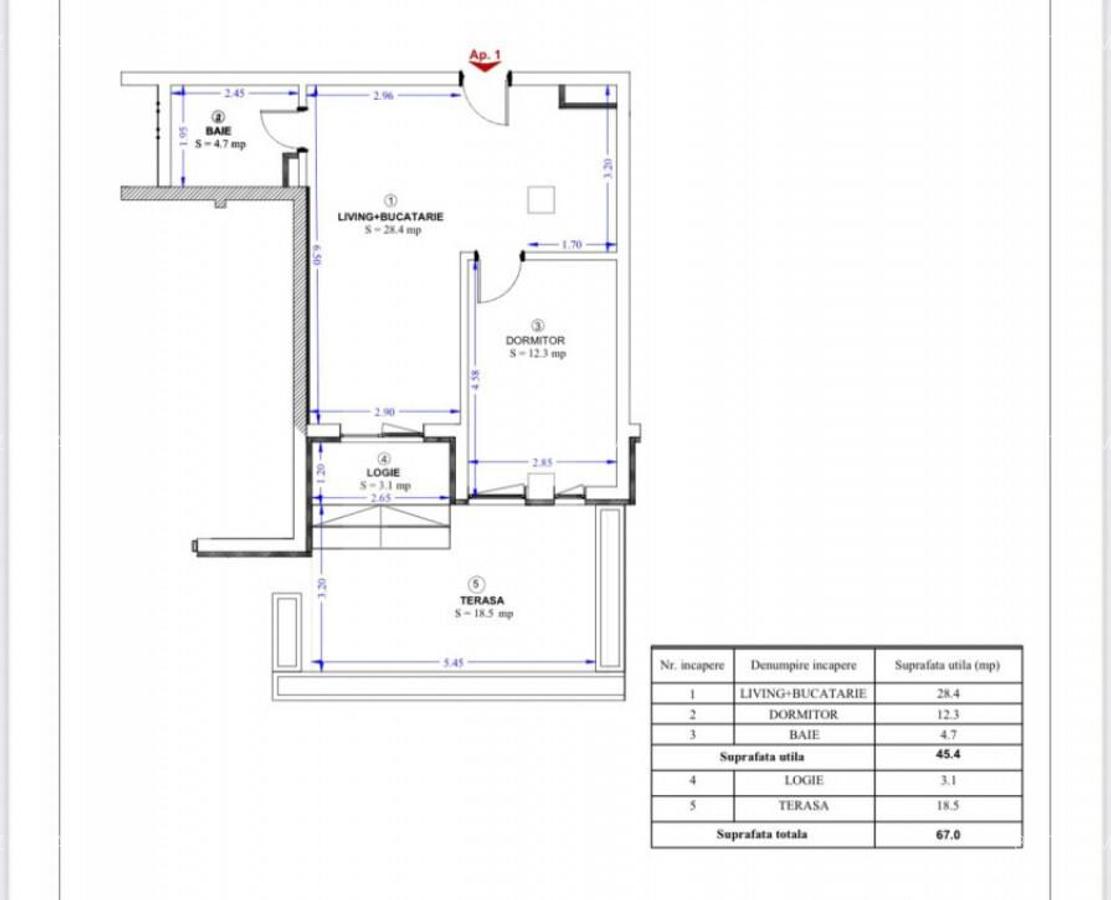 Apartament 2 camere cu terasa de 18 mp in Torontalului! - 1