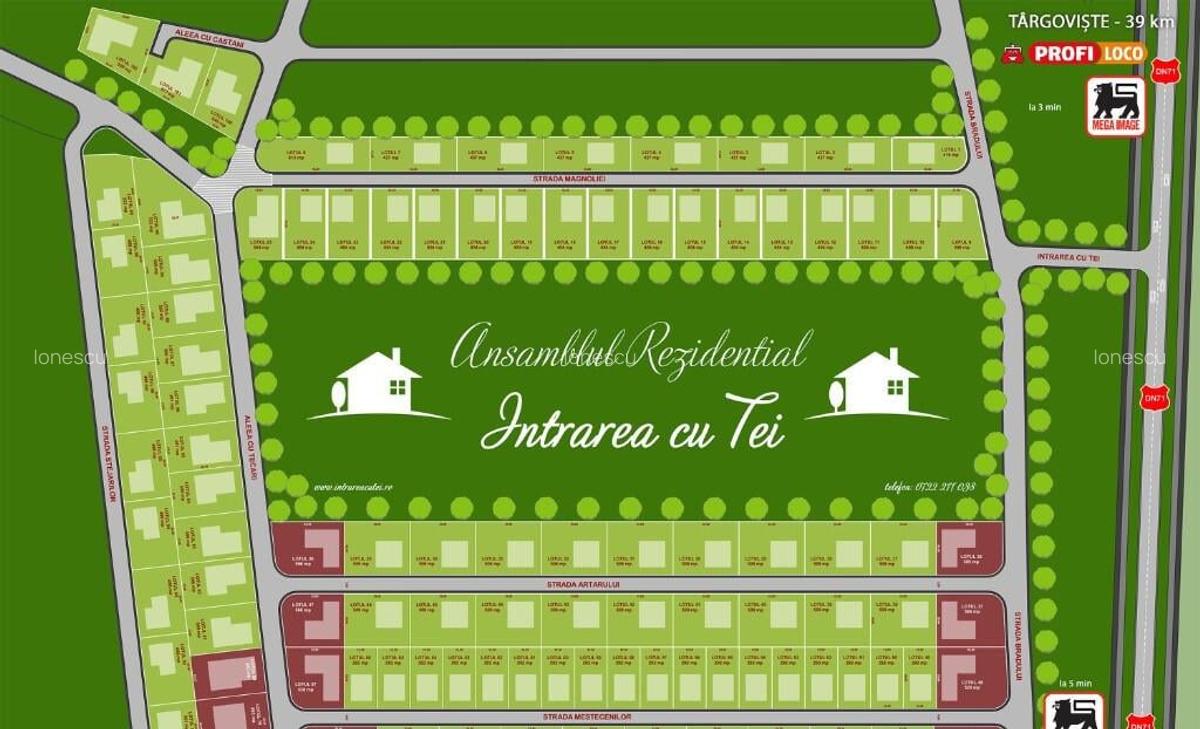 Terenuri cu curent, gaze, in rate 500/luna langa Crevedia, Buftea - 9