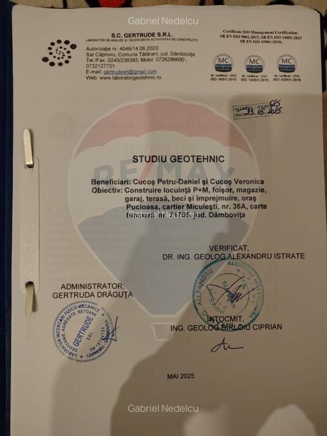 Teren 5,408mp Pucioasa / Strada Miculesti - 5