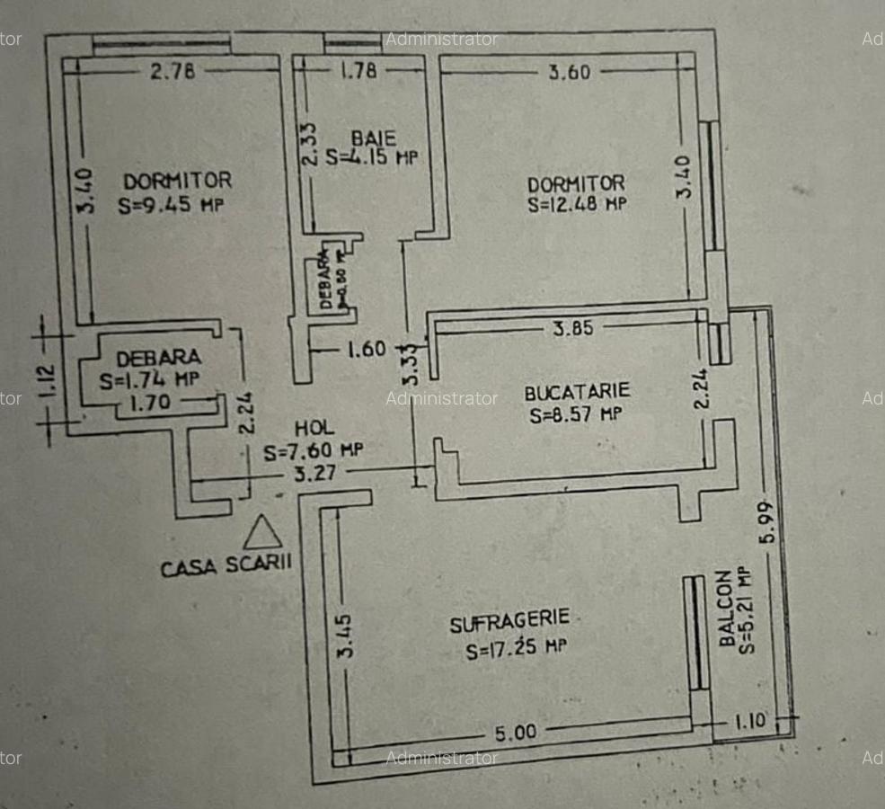 Apartament 3camere DECOMANDAT zona ICIL - 16