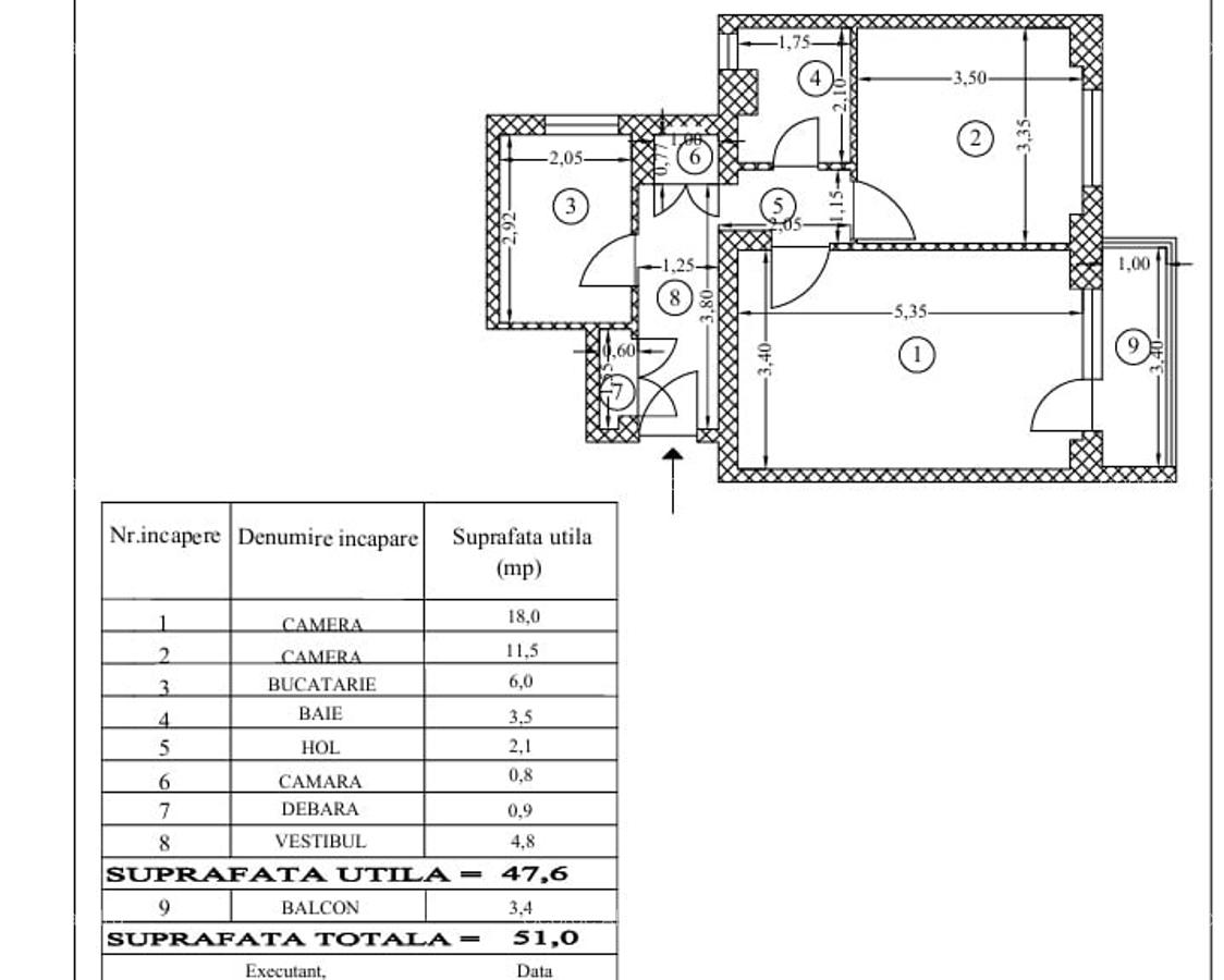 Tineretului- Timpuri Noi - apartament 2 camere - - 14