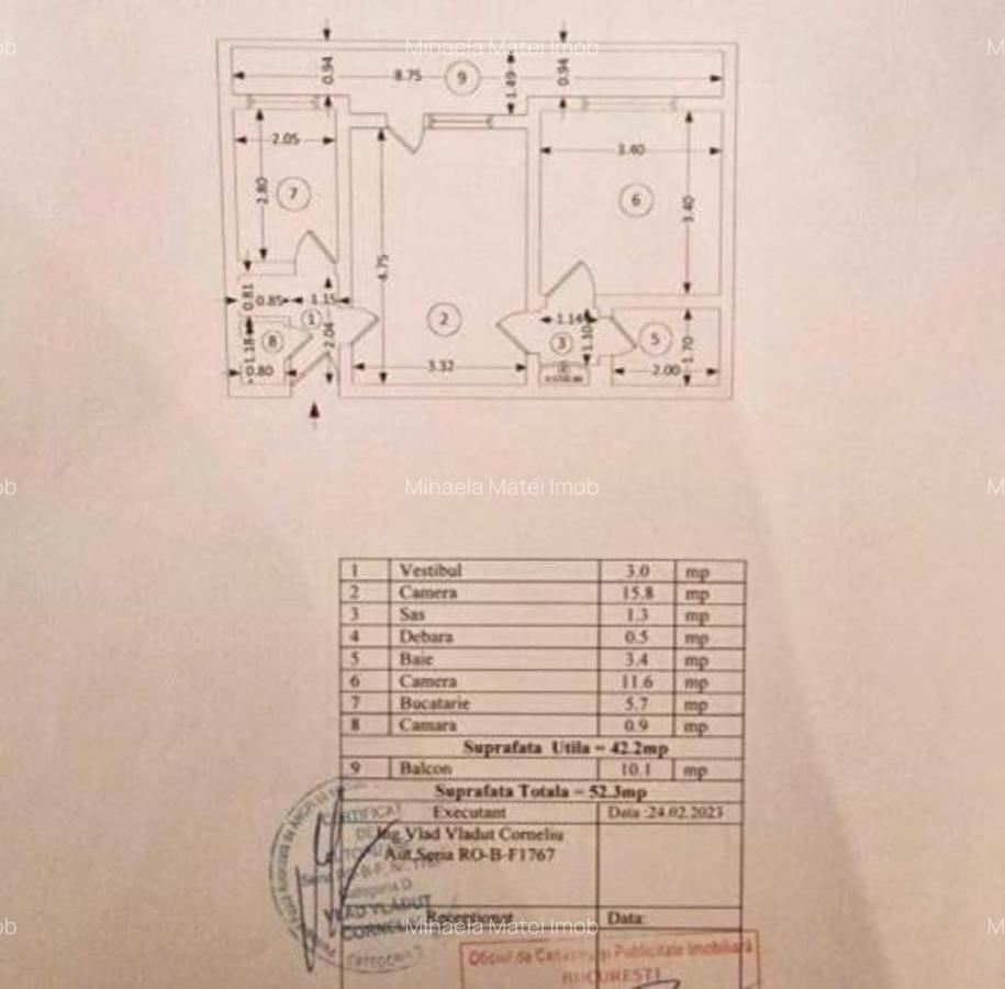 Apartament 2 Camere 52 mp/ Stefan cel Mare/ Metrou Obor - 8