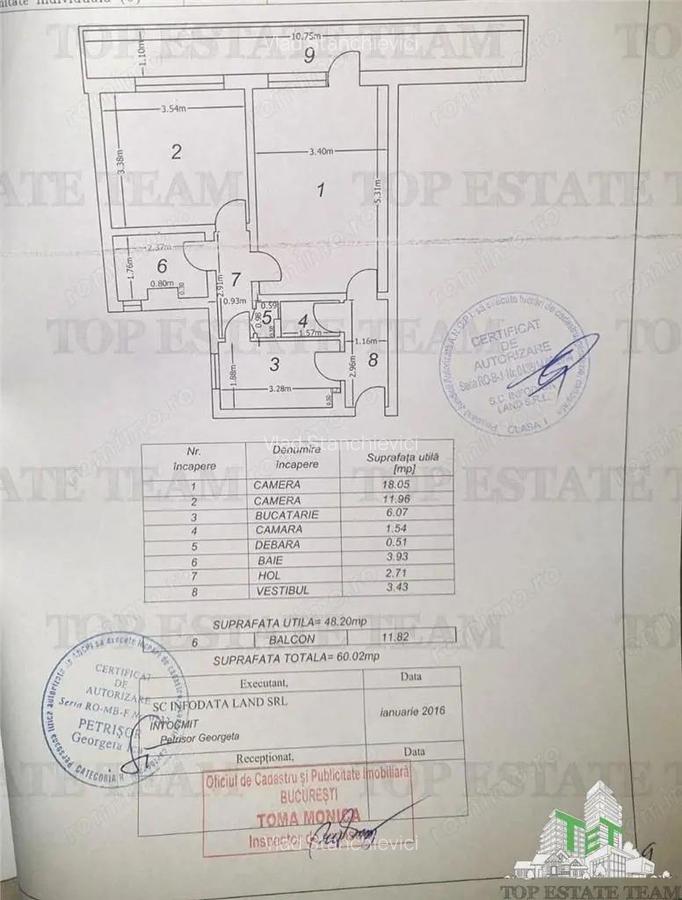 Apartament spatios de 2 camere | 60mp | 2 minute de Metrou Gorjului - 17