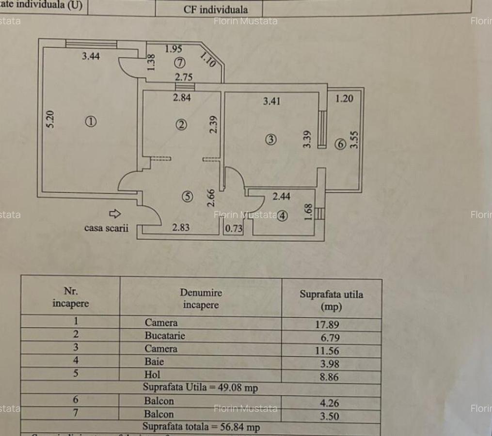 - Apartament 2 camere Calarasi 4, mobilat utilat. - 7