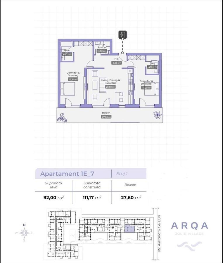 Complex  Arqa Jolie Village, Iancu Nicolae,Apart 3 Cam,  prima inchiriere - 7