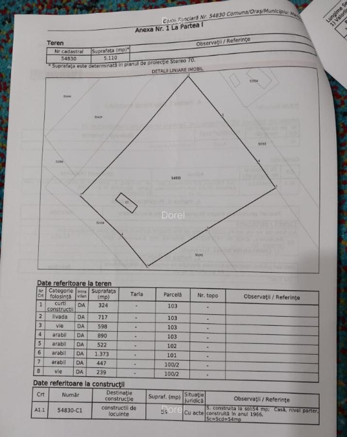 Teren intravilan - extravilan 5110,5000,10200,6300,12000mp - 5