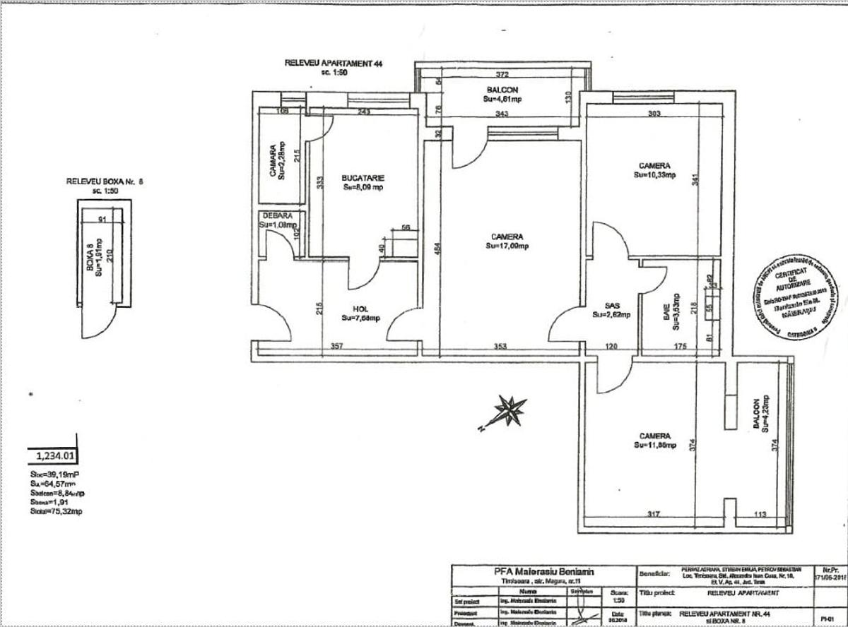 Apartament cu 3 camere semidecomandat în Central - 13