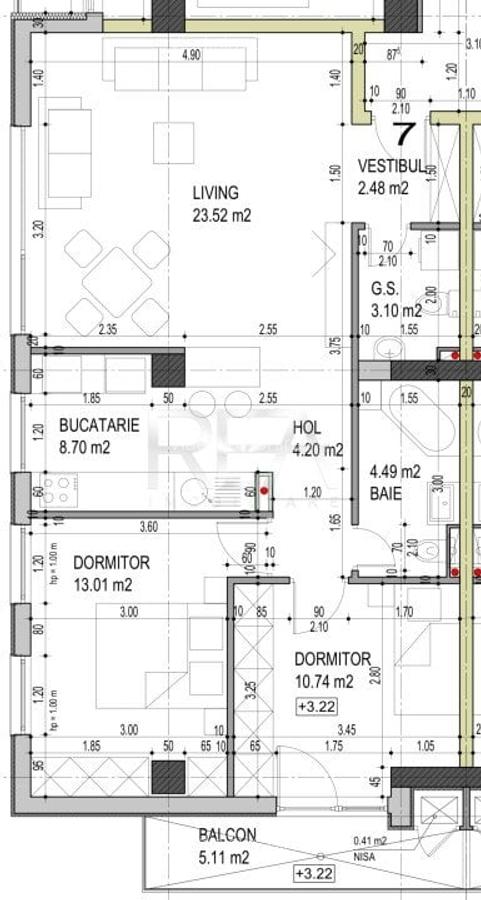3 camere in Sisesti la 16 minute de metrou Straulesti - 6