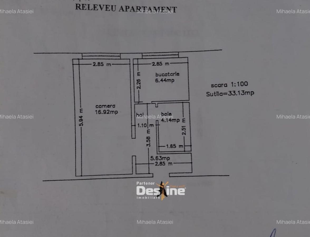 Frumoasa - Apartament 1 camera decomandat- Mobilat si utilat - 9