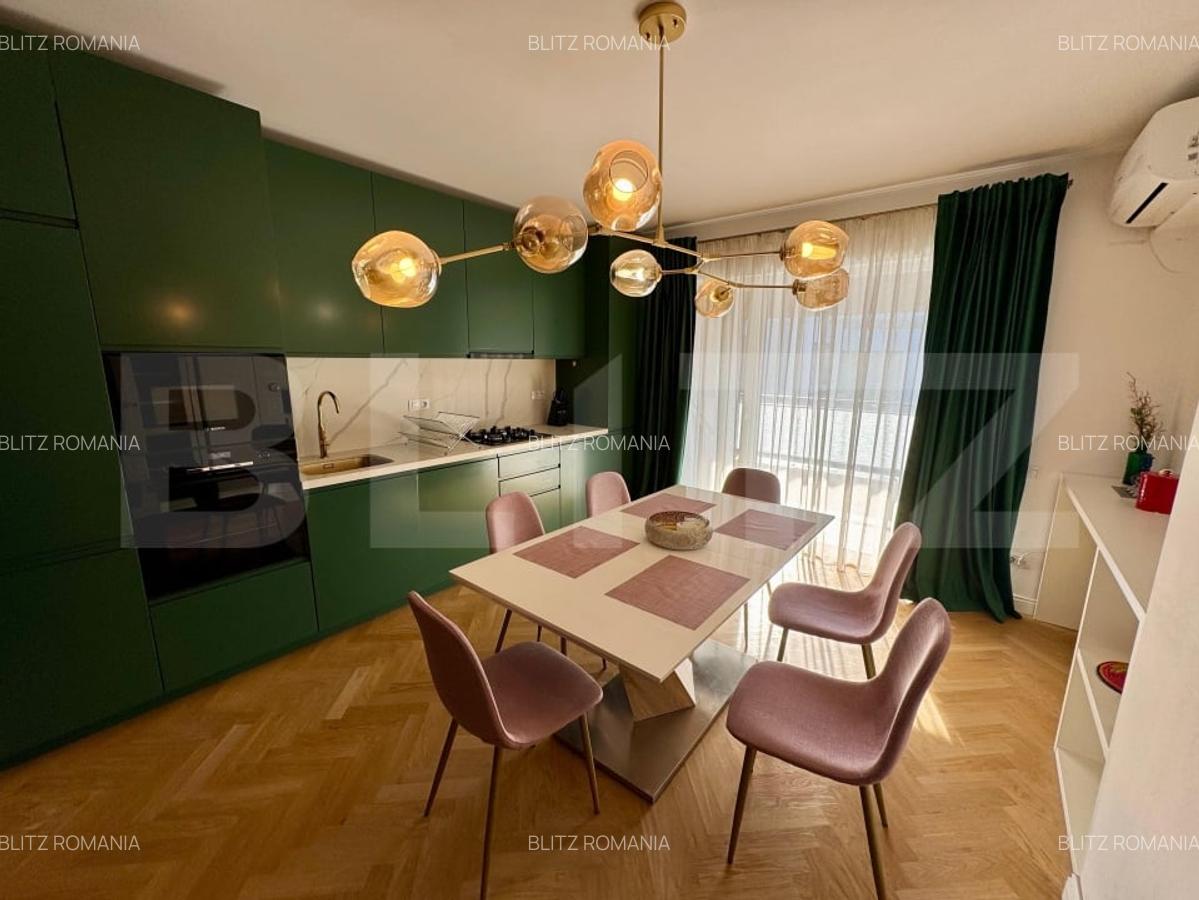 Apartament 3 camere, 80 mp, mobilat modern, parcare, terasa, Scala Center - 1