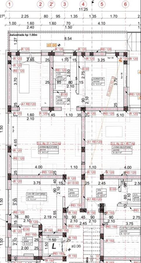 Apartament 3 camere,73 mp utili, balcon de 8,5 mp,gradina  16  mp, zona Esso - 2