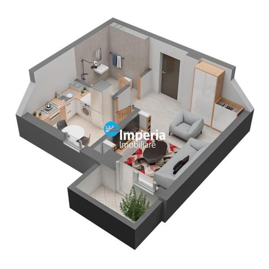 Apartament 1 cam de vanzare,41 mp,Dacia - 6