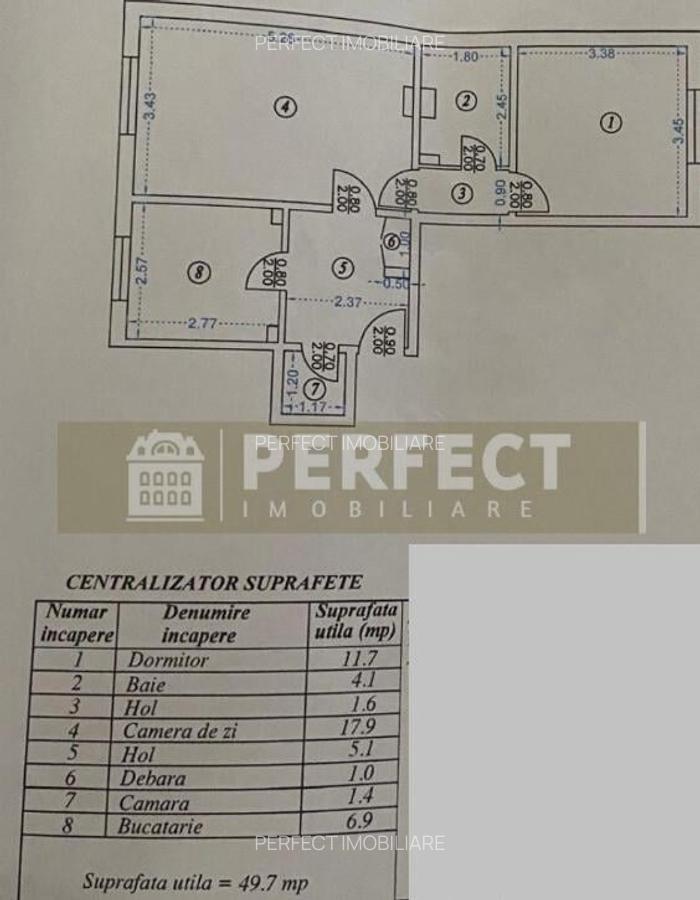 Apartament 2 camere DECOMANDAT, Malu Rosu-Str.Carol Davila, 72000 euro - 2