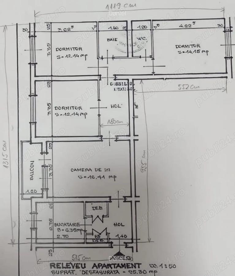 Apartament Semimobilat Central 4 camere Campina. De vanzare - 6 Apartament Semimobilat Central 4 camere Campina. De vanzare - 6