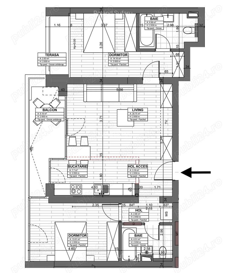 Cesiune promisiune apartament 3 camere, etaj 10, vedere Botanic - 1