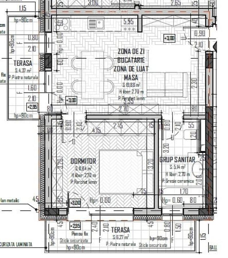 Apartament 2 camere, 38mp, 2 balcoane, orientare sudica, Baciu - 4