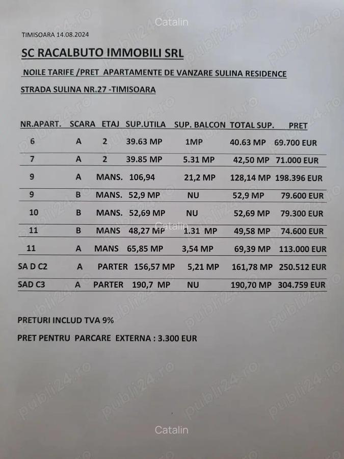 Proprietar vand apartament cu 3 camere, in bloc nou, in spate la Shopping CITY Sagului - 1
