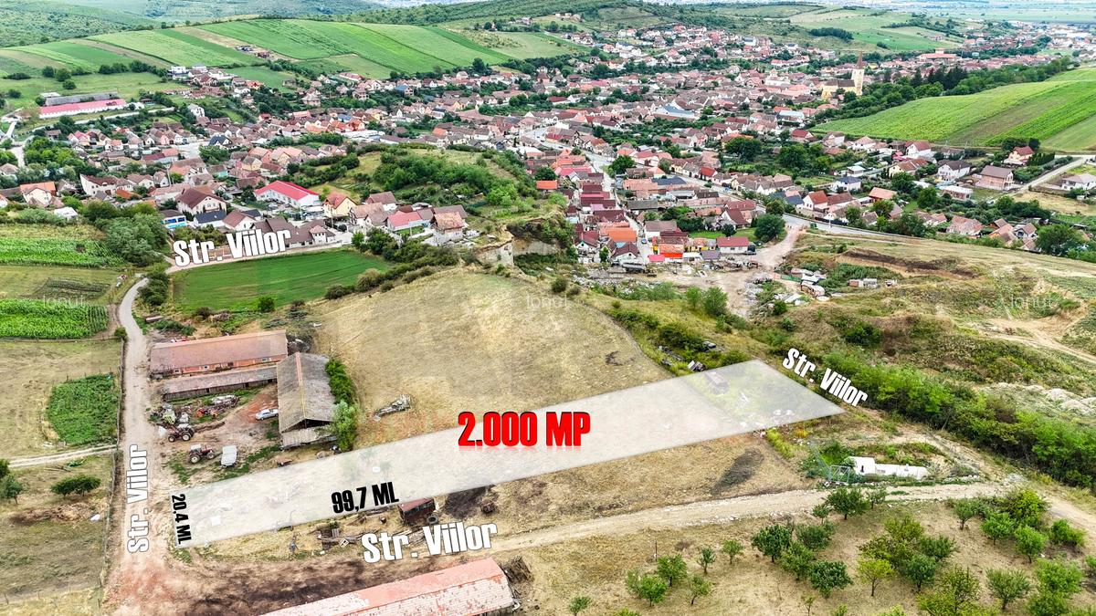 Teren de 2000 mp, deschidere la 2 strazi, Sura Mare |SkyVideo - 1