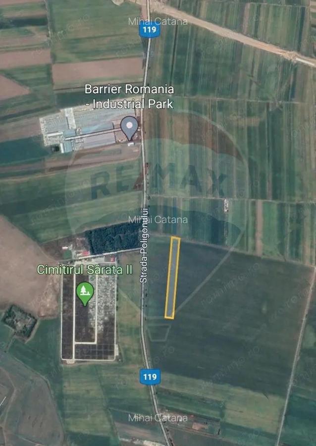 Teren Sarata/ Bacau, Strada Poligonului 10.000mp, INTRAVILAN - 1 Teren Sarata/ Bacau, Strada Poligonului 10.000mp, INTRAVILAN - 1