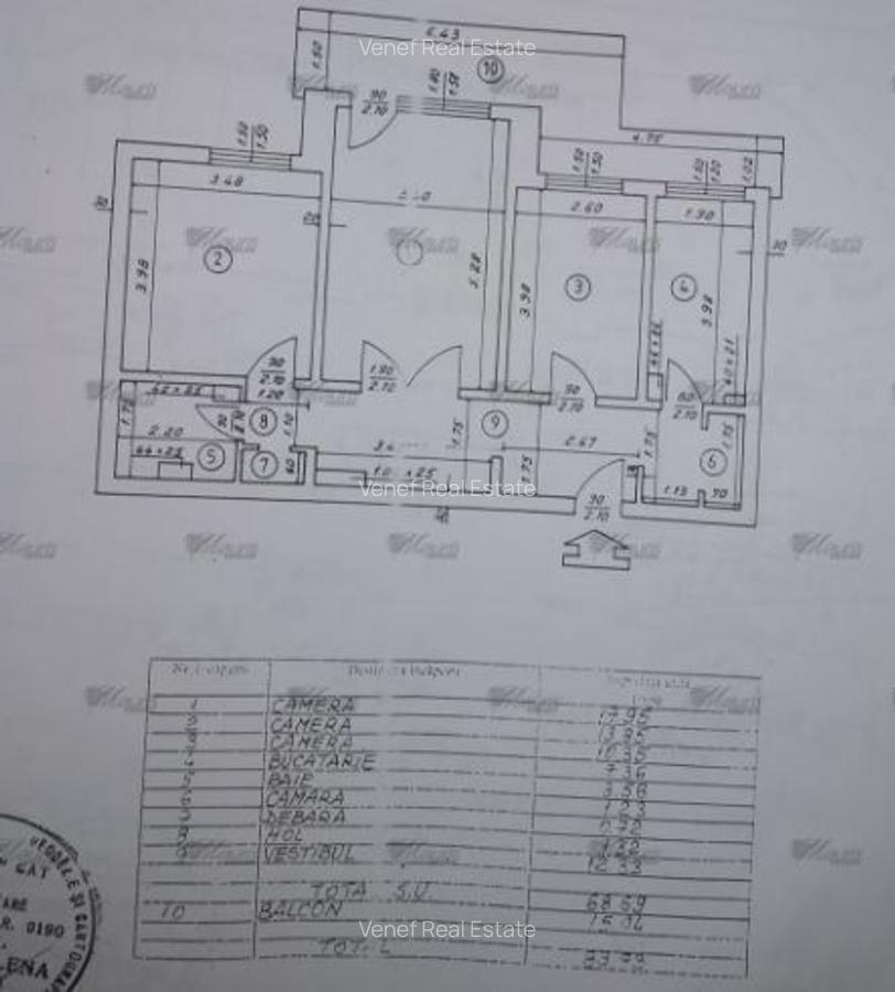 3 Camere decomandat 1976 etaj 2 Pantelimon Bdul Chisinau Arena Nationala Comision 0% cumpărător. - 10