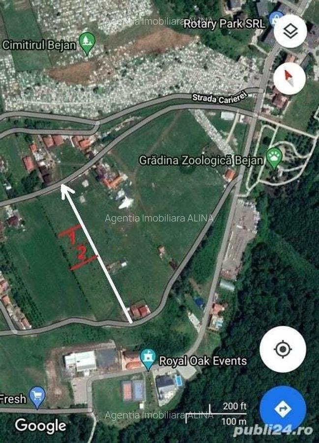 2 parcele de teren extravilan, alaturate, situate in Deva, zona Micro, spre Padurea Bejan. - 1