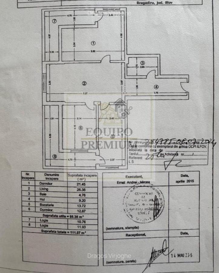 Apartament 3 camere loc parcare Bragadiru Strada Diamantului - 15