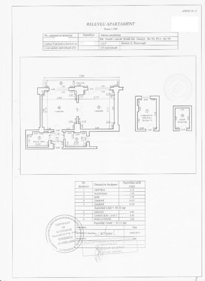 Proprietar, Vasile Lascar 33, bloc consolidat - 7