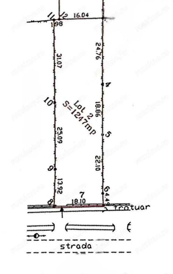 Bucovat- teren intravilan central - 1247 mp - 2